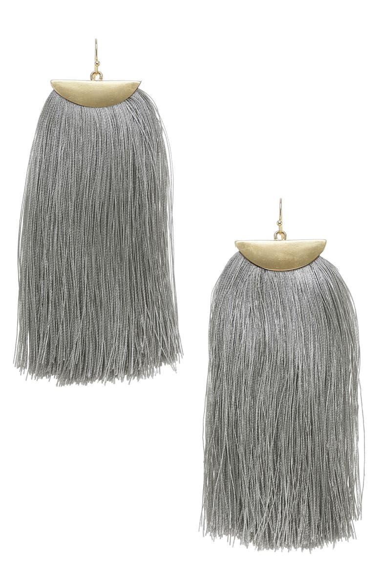 Stella + Ruby Fringe Tassel Earrings, Main, color,