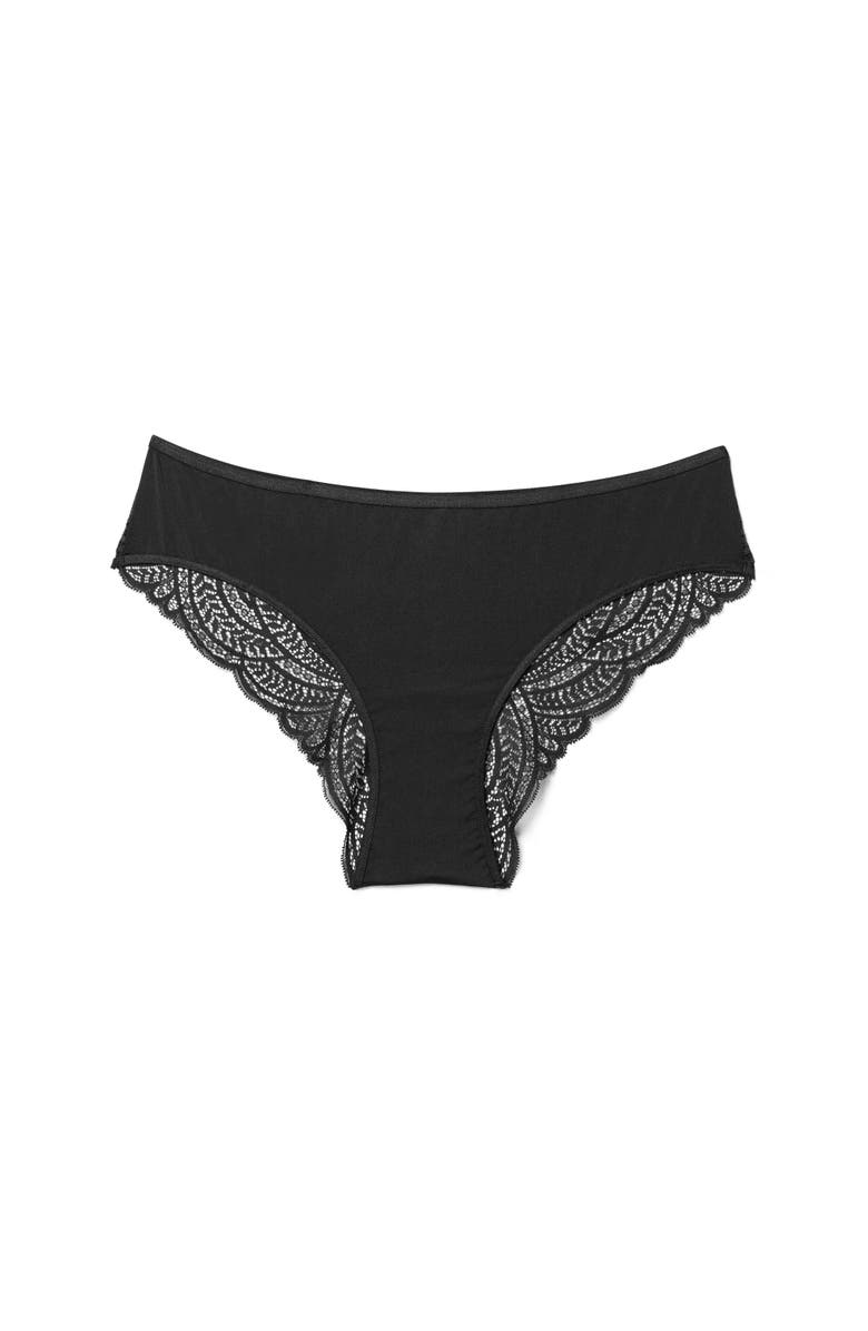 Adore Me Beatrice Cheeky Panties, Alternate, color, Black