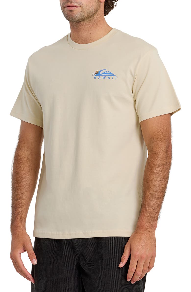 Quiksilver HI Tube Time Cotton Graphic T-Shirt, Main, color, Bone White