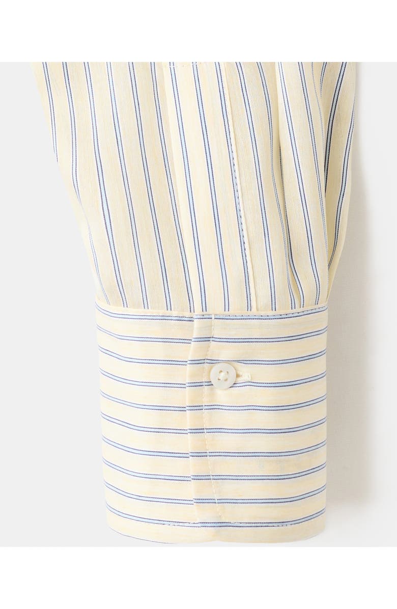 MANGO Stripe Oversize Button-Up Shirt, Alternate, color, 