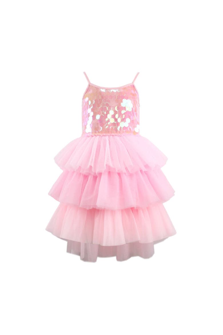 Rose Magic Paillette Dress, Alternate, color, Pink