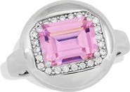 SAVVY CIE JEWELS Puffy CZ Halo Ring