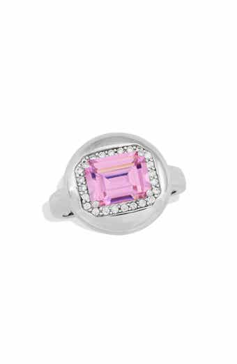 Puffy CZ Halo Ring