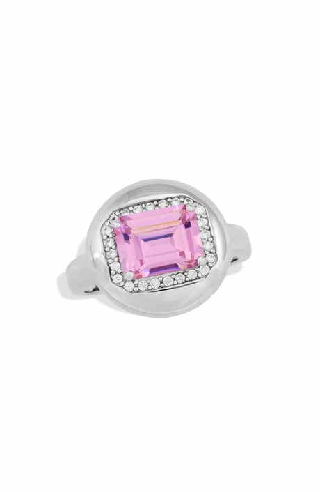 SAVVY CIE JEWELS Puffy CZ Halo Ring