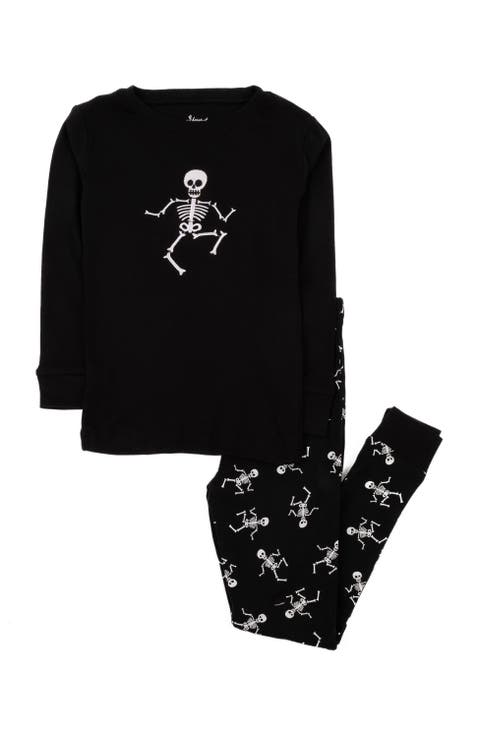 Kids Two-Piece Cotton Halloween Matching Family Pajamas, Fun Prints (Toddler, Little Kid & Big Kid)