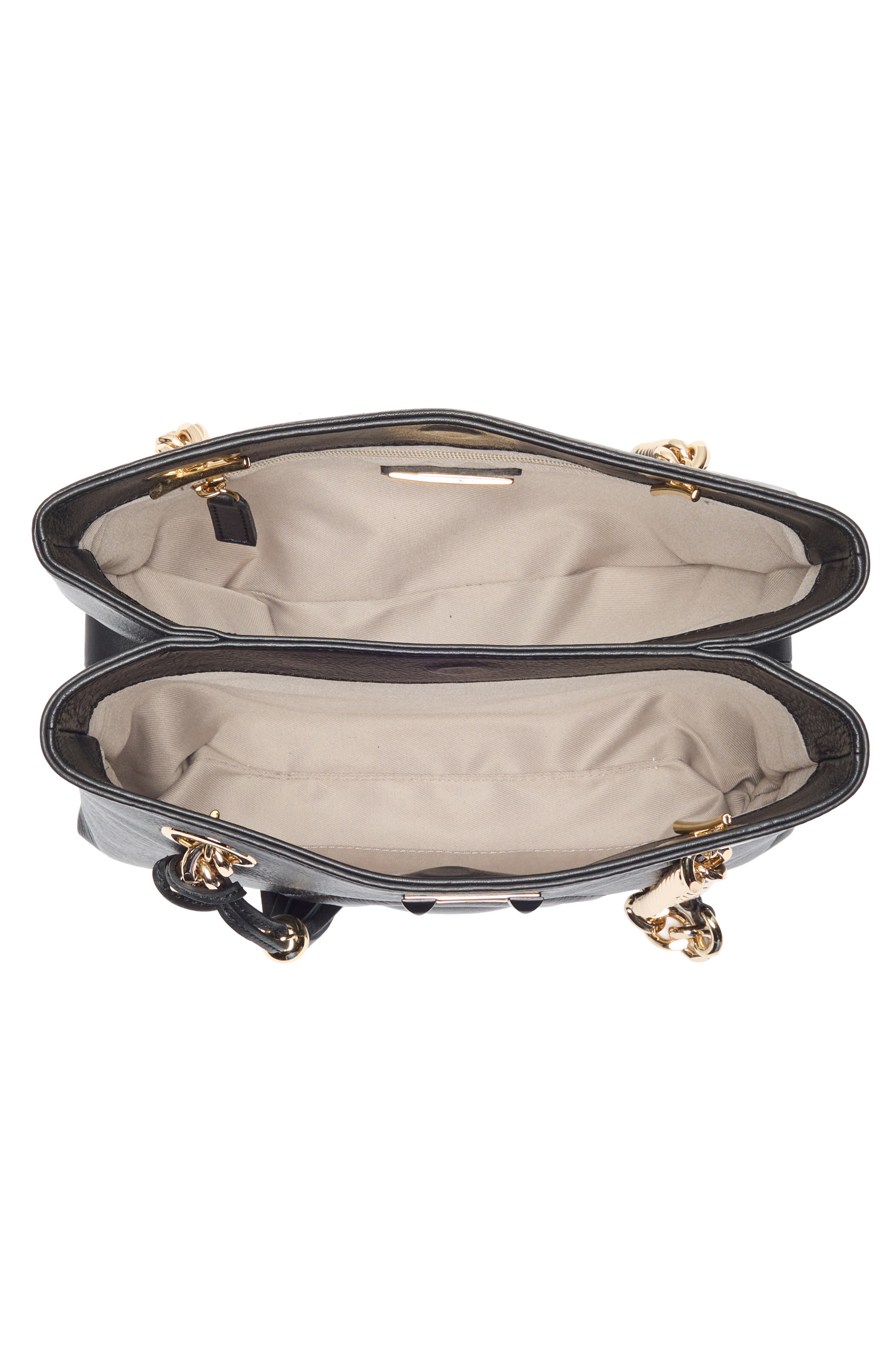 VALENTINO BY MARIO VALENTINO Kalo Signature Leather Tote Bag, Alternate, color, Black