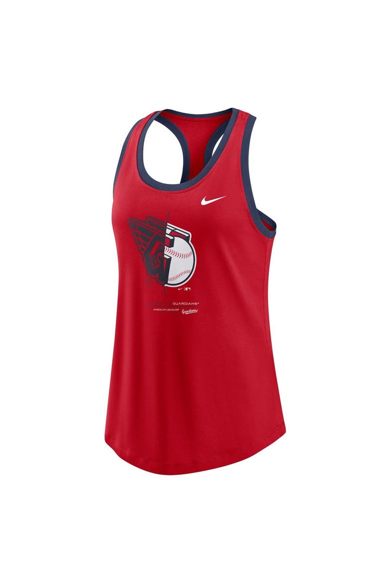 Women's Nike Red Cleveland Guardians Tech Tank Top, Alternate, color, Red