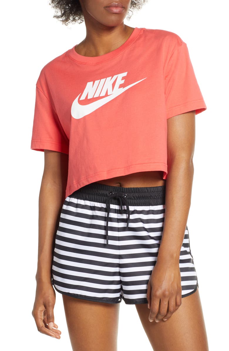 Nike Sportswear Essential Crop Tee, Main, color, 