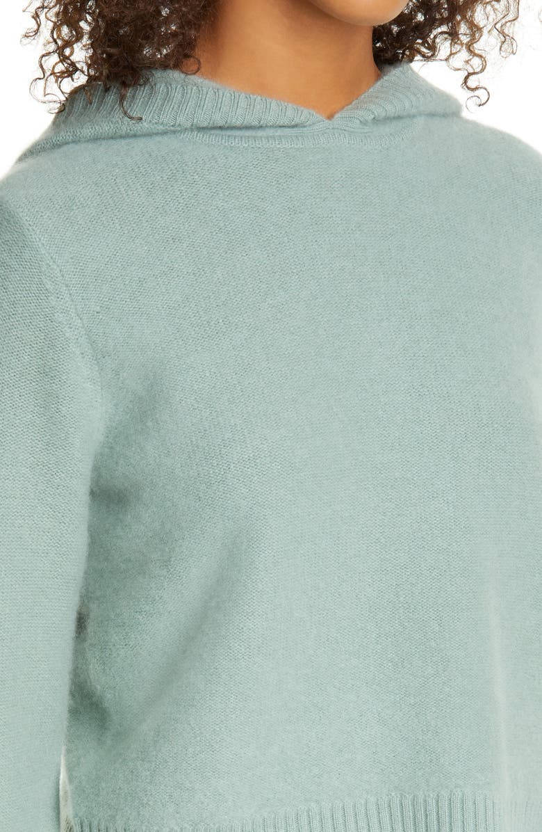 Club Monaco Boiled Cashmere Crop Hoodie, Alternate, color,