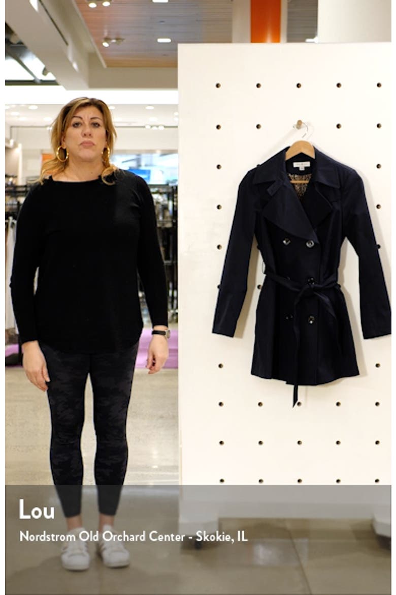 Double Breasted Belted Raincoat video
