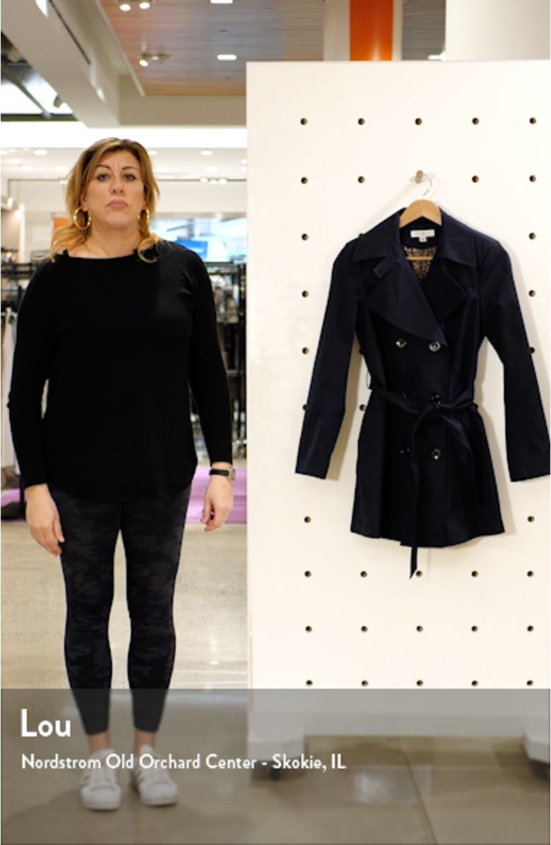 Double Breasted Belted Raincoat, sales video thumbnail