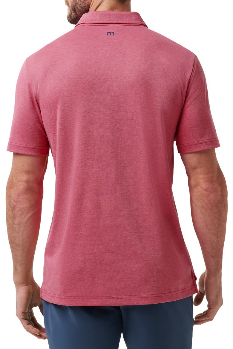 Final Call Chest Stripe Piqué Polo, Alternate, color, ROSE WINE