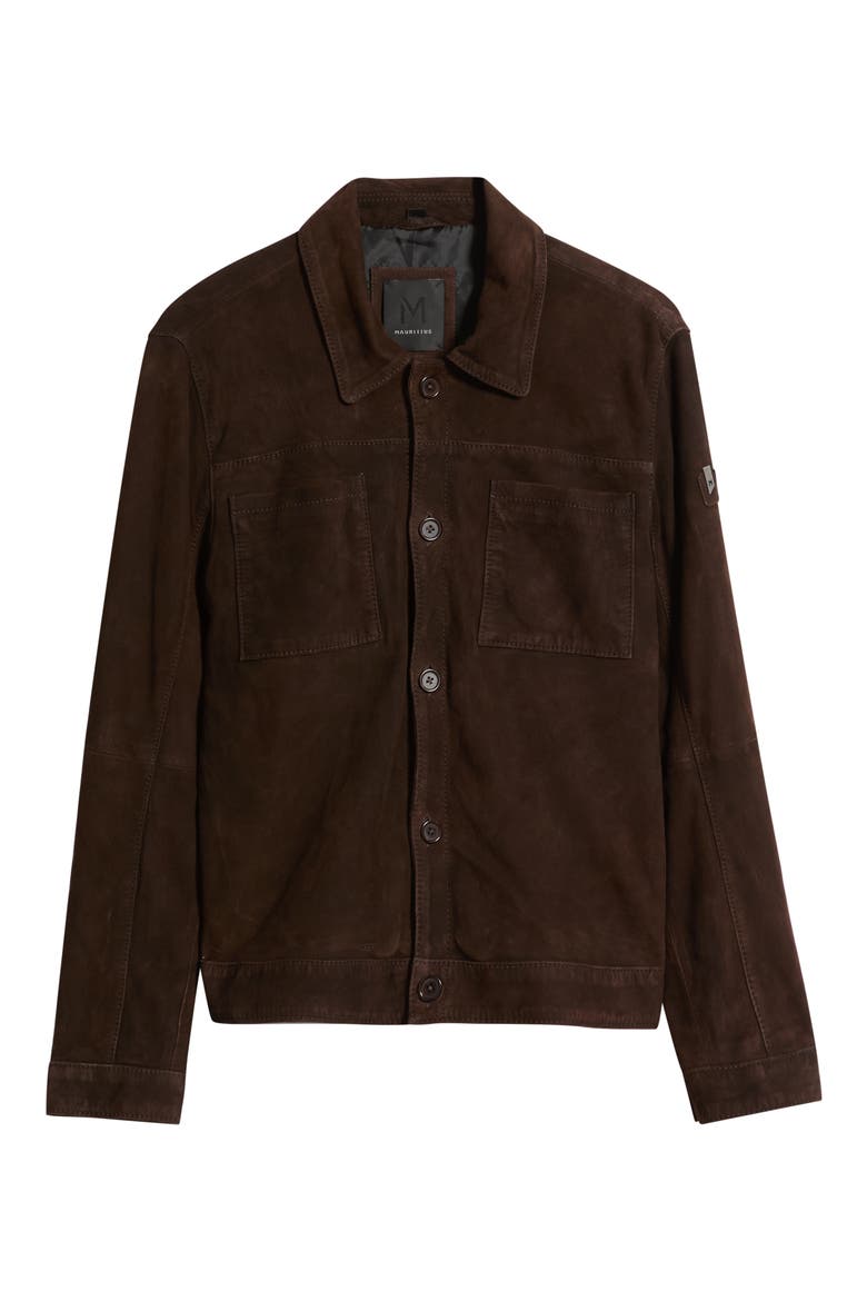 Yukon Leather Jacket, Alternate, color, DARK CHOCOLATE