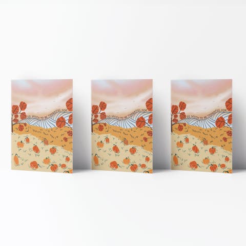 Fall/Halloween Greeting Card Pack Sets (3 ct) So Much To Be Thankful For