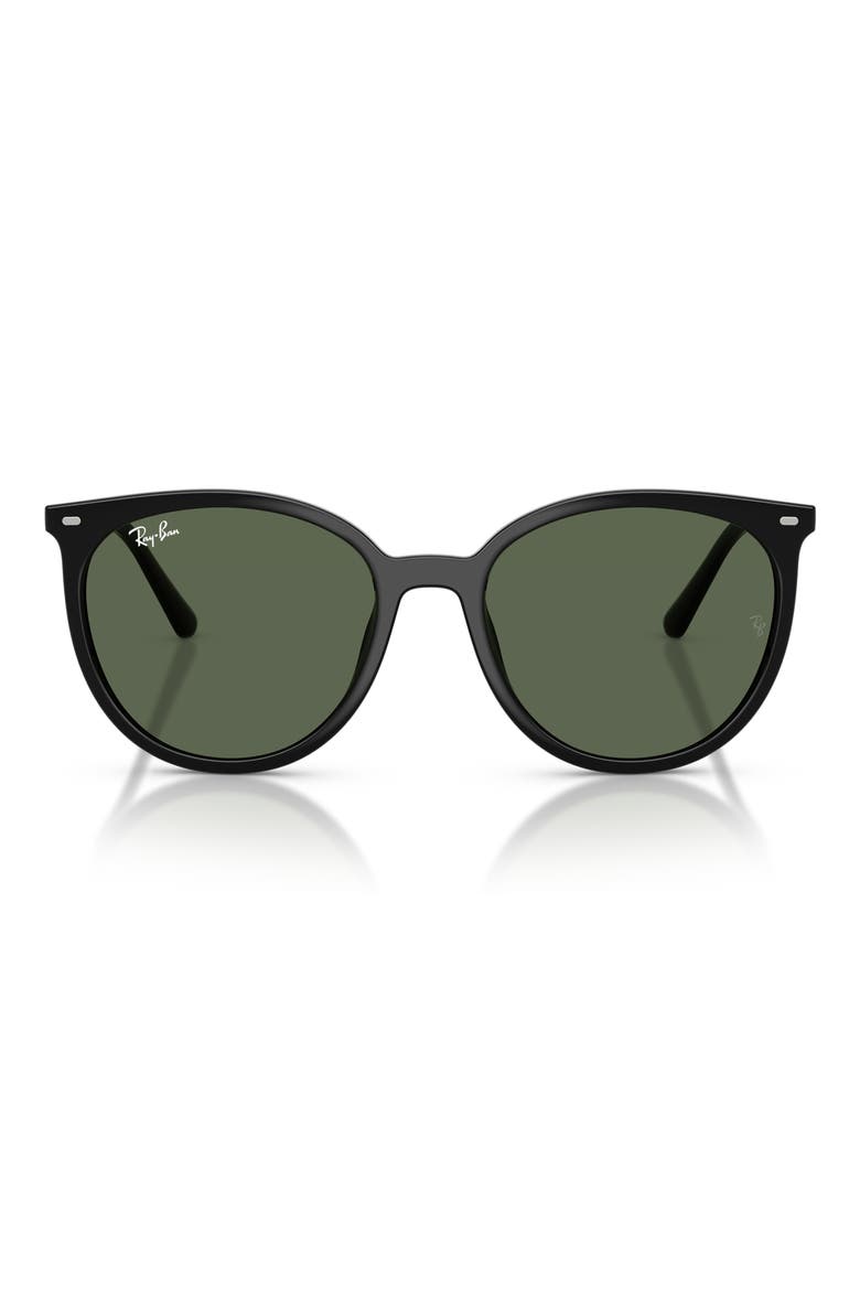 RB4464L 54mm Round Sunglasses, Main, color, BLACK / DARK GREEN