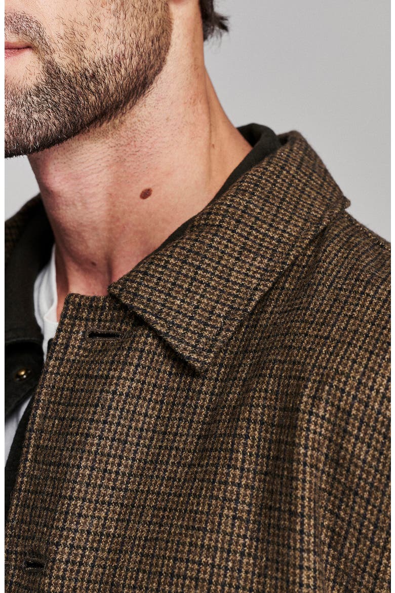 Bennet Houndstooth Overcoat, Alternate, color, BROWN MULTI