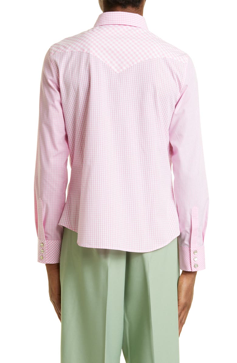 STOCKHOLM SURFBOARD CLUB Ulla Patchwork Snap-Up Shirt, Alternate, color,