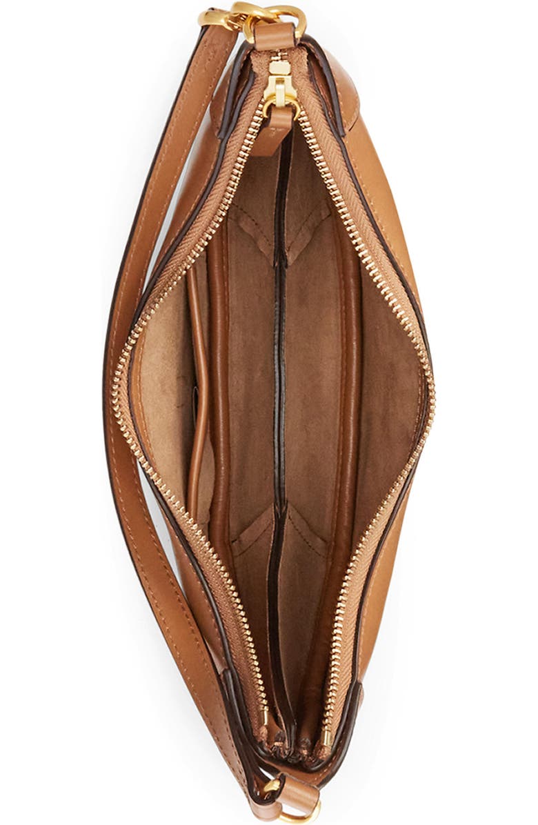 Polo Ralph Lauren Mini Sport Calf Leather Shoulder Bag, Alternate, color, Tan