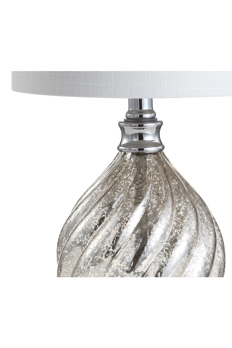 Lawrence Glass/Metal LED Table Lamp, Alternate, color, Mercury Silver