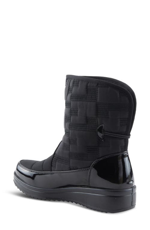 Flexus By Spring Step Daffo Waterproof Faux Shearling Lined Boot In Black