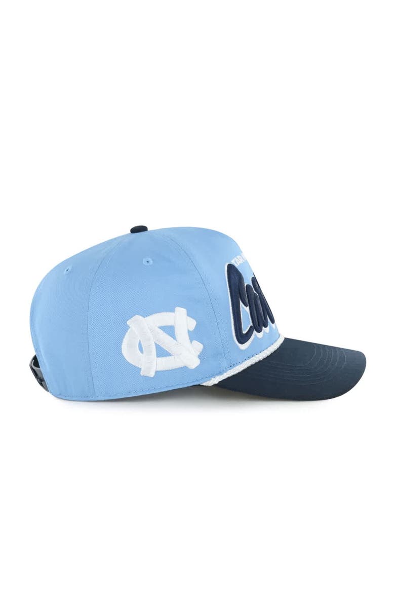 '47 Men's '47 Carolina Blue North Carolina Tar Heels Dropshadow Rope Hitch Adjustable Hat, Alternate, color, 