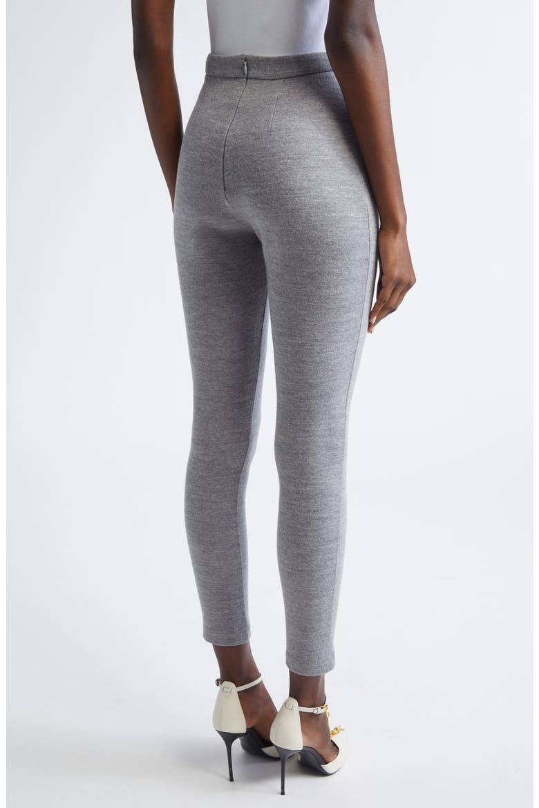 Virgin Wool & Cotton Blend Leggings, Alternate, color, LIGHT GREY