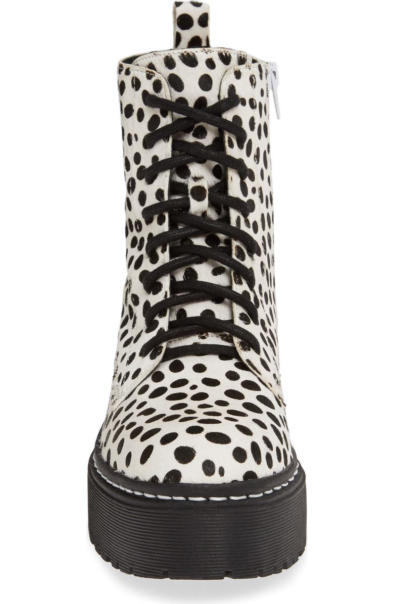 Jeffrey Campbell District-F Genuine Calf Hair Platform Boot, Alternate, color,