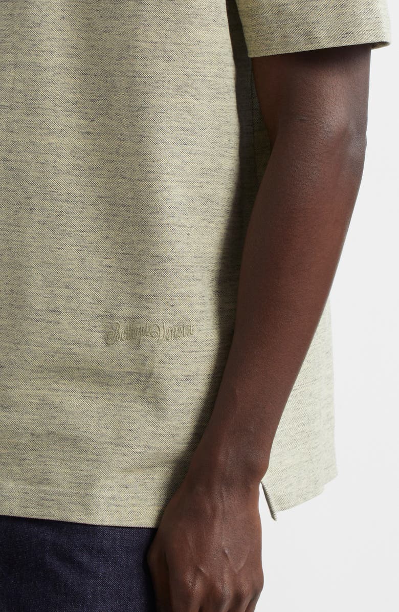 Bottega Veneta Cotton Piqué Polo, Alternate, color, 9156 Chick Melange