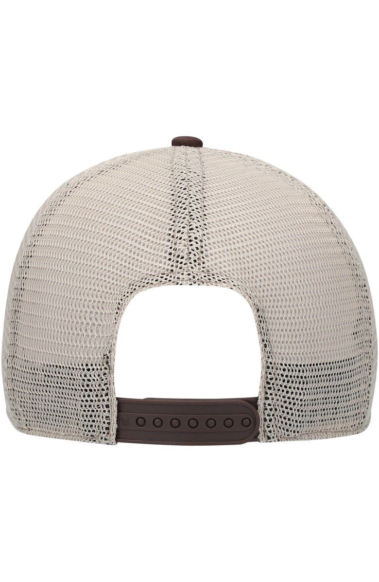 '47 Men's '47 Brown San Diego Padres Logo Trawler Clean Up Trucker Snapback Hat, Alternate, color, 