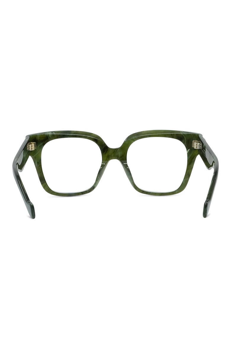 Anagram 51mm Square Optical Glasses, Alternate, color, SHINY DARK GREEN