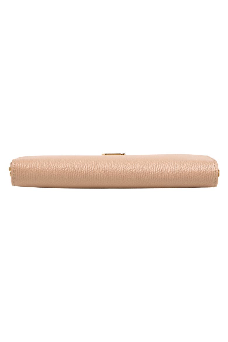 VLOGO Zip Around Leather Continental Wallet, Alternate, color, ROSE