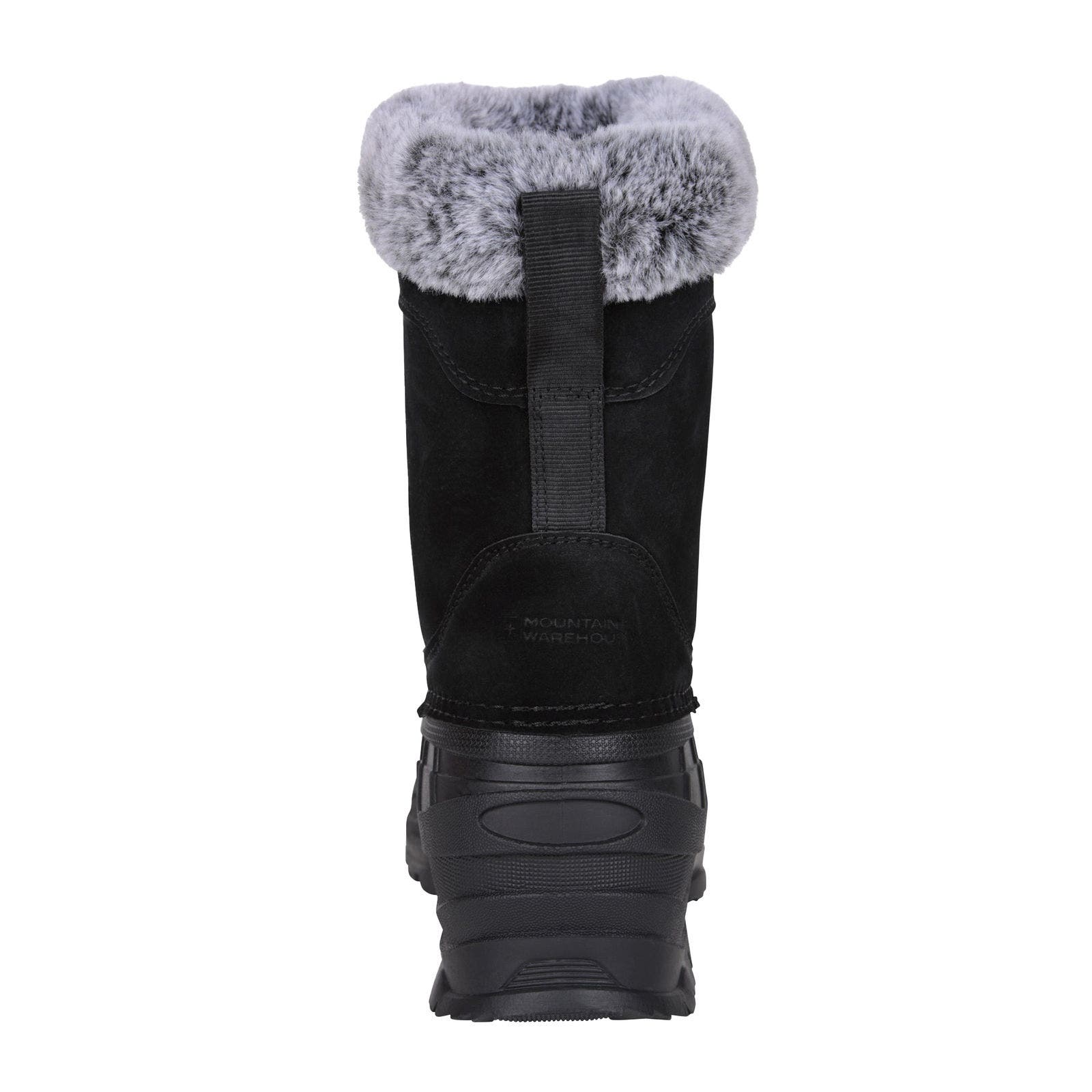 Snowdrift Suede Faux Fur Lined Snow Boots, Alternate, color, Black