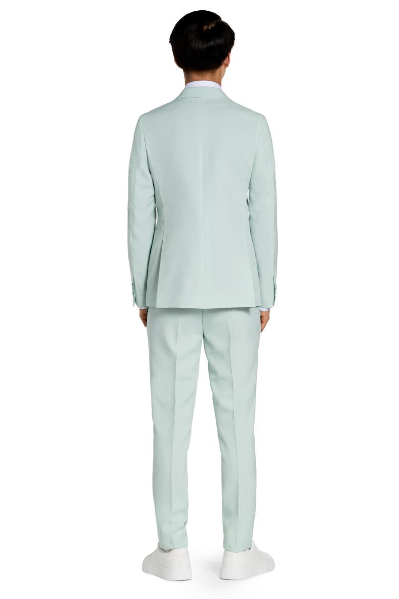 Kids' Magic Mint Two-Piece Suit & Clip-On Tie, Alternate, color, MINT