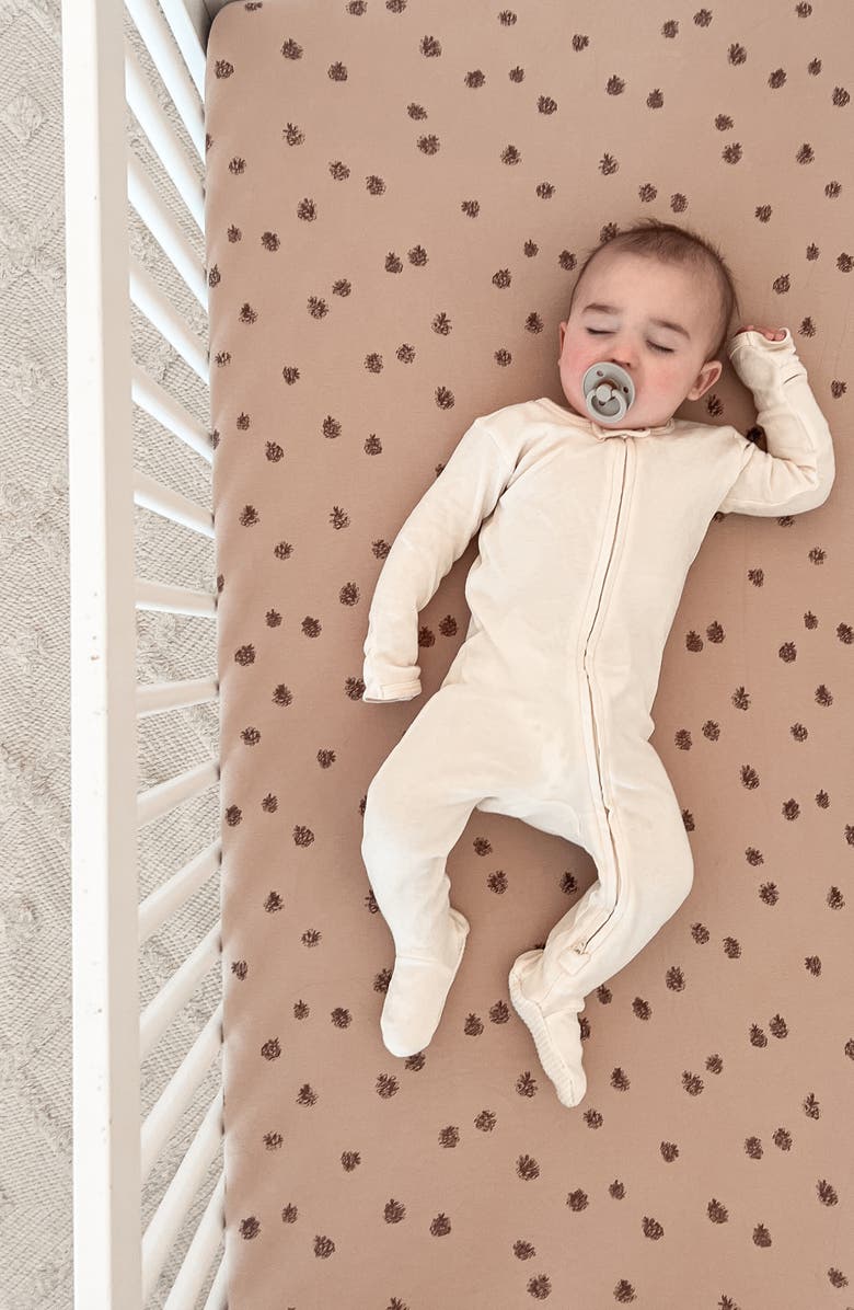 L'ovedbaby Organic Cotton Baby Blanket, Alternate, color, Oatmeal Pinecone