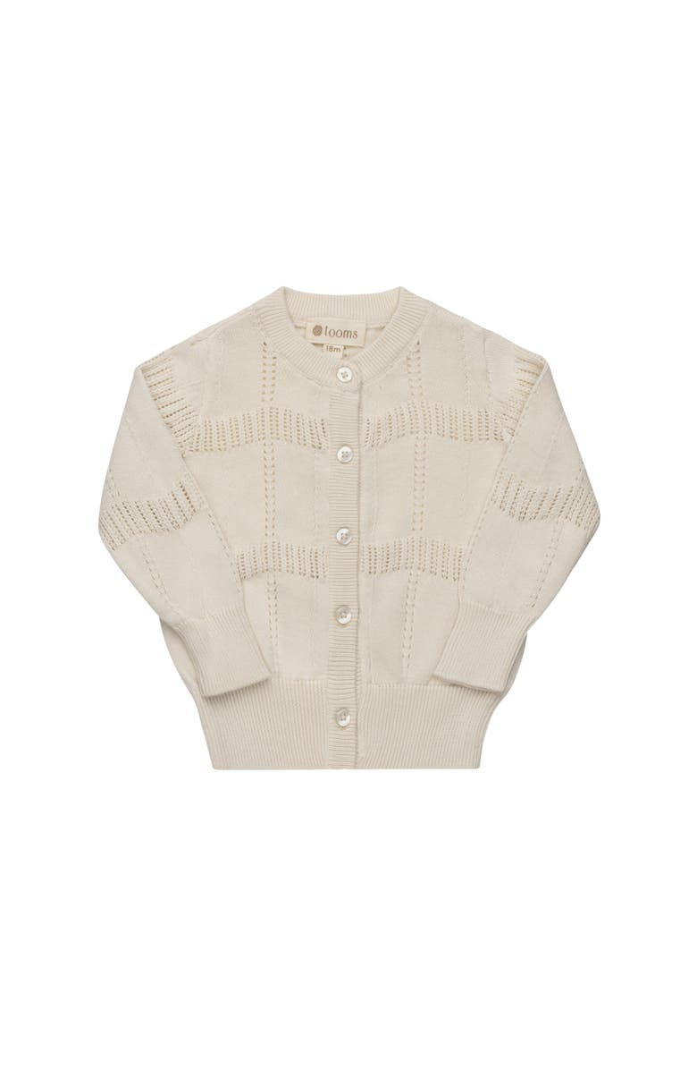 Ely's & Co. Looms Holland Collection - Wave Knit Cardigan, Main, color, Ivory