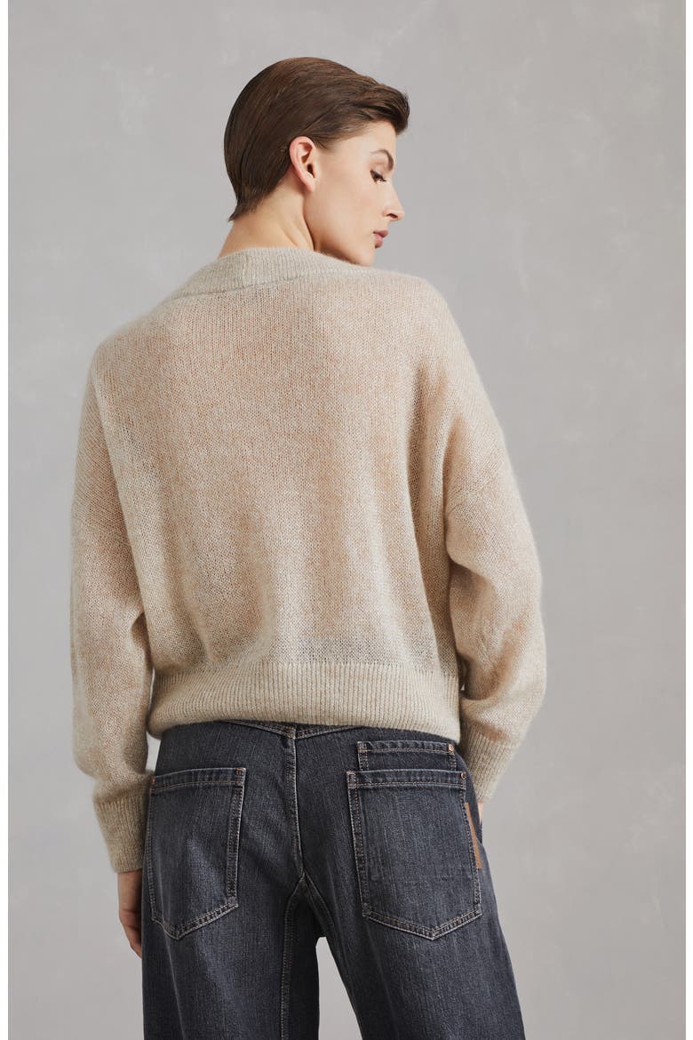 Mohair and wool sweater, Alternate, color, Beige