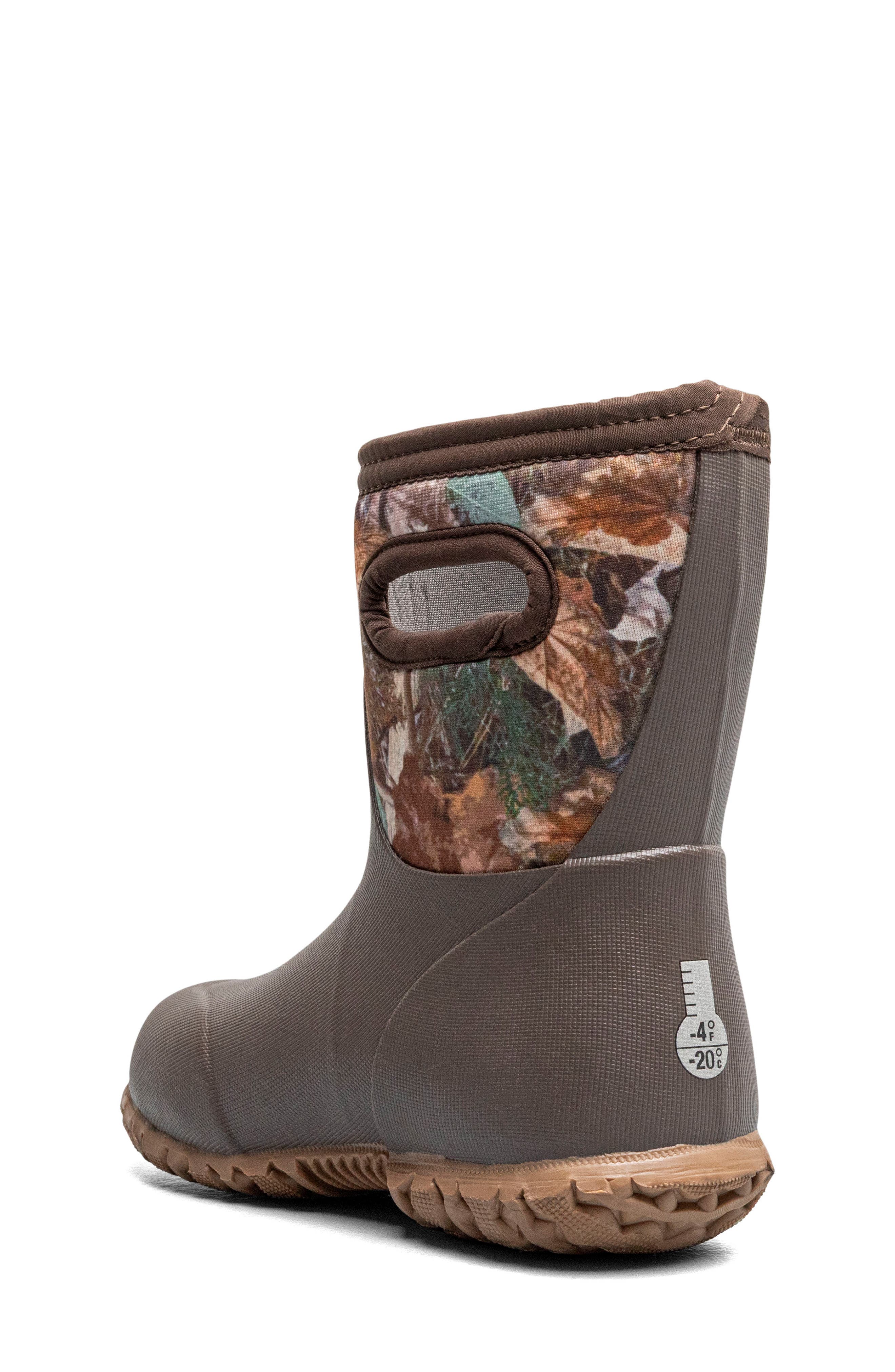 Kids' Urban Roamer Camo Waterproof Rain Boot, Alternate, color, BROWN CAMO