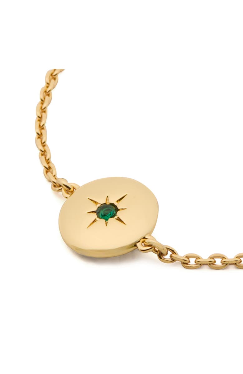 Kate Spade New York joy medallion bracelet, Alternate, color, Green/ Gold