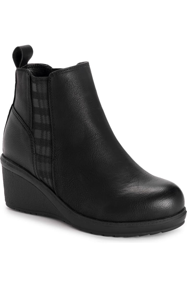 MUK LUKS England Oxford Wedge Bootie, Main, color,