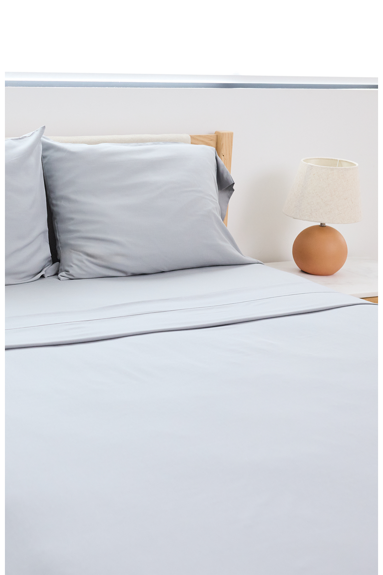 Performance Linen Blend Sheet Set, Alternate, color, Storm
