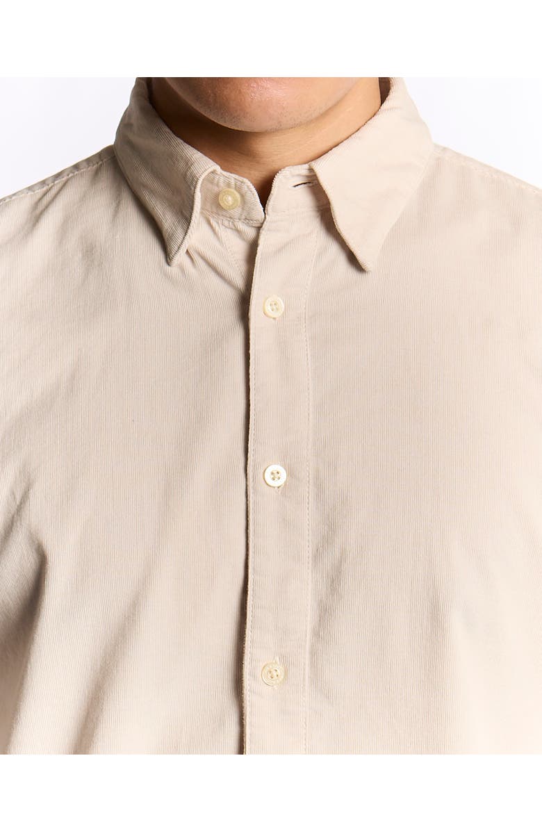 Lyle & Scott Long Sleeve Micro Corduroy Shirt, Alternate, color, Putty