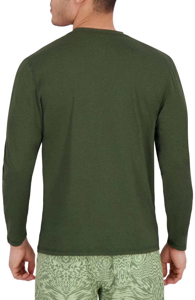 Spyder Long Sleeve Rashguard, Alternate, color, Kombu Green