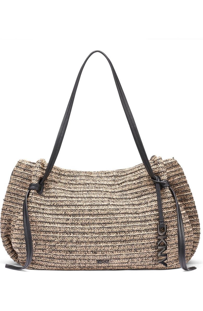 DKNY Aisling Small Tote, Main, color, Black/Natural