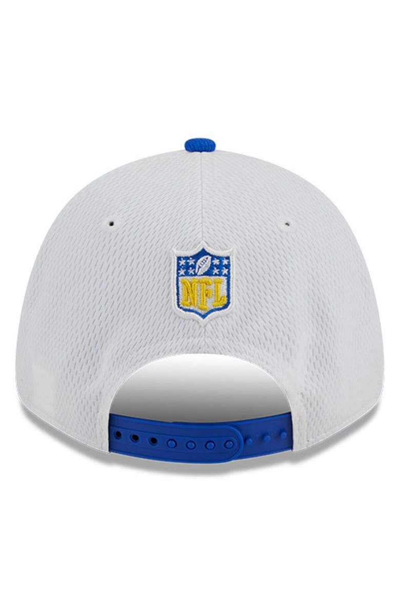 New Era Men's New Era  White/Royal Los Angeles Rams 2023 Sideline 9FORTY Adjustable Hat, Alternate, color, White