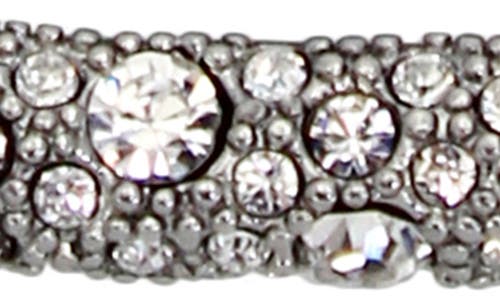 Allsaints Pavé Oval Curb Chain Slider Bracelet In Gray