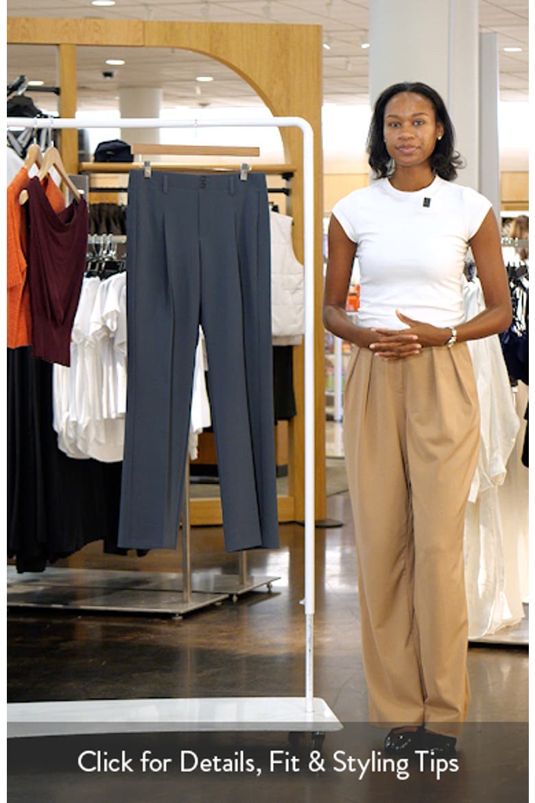 Tremont Pleated Wide Leg Pull-On Pants video