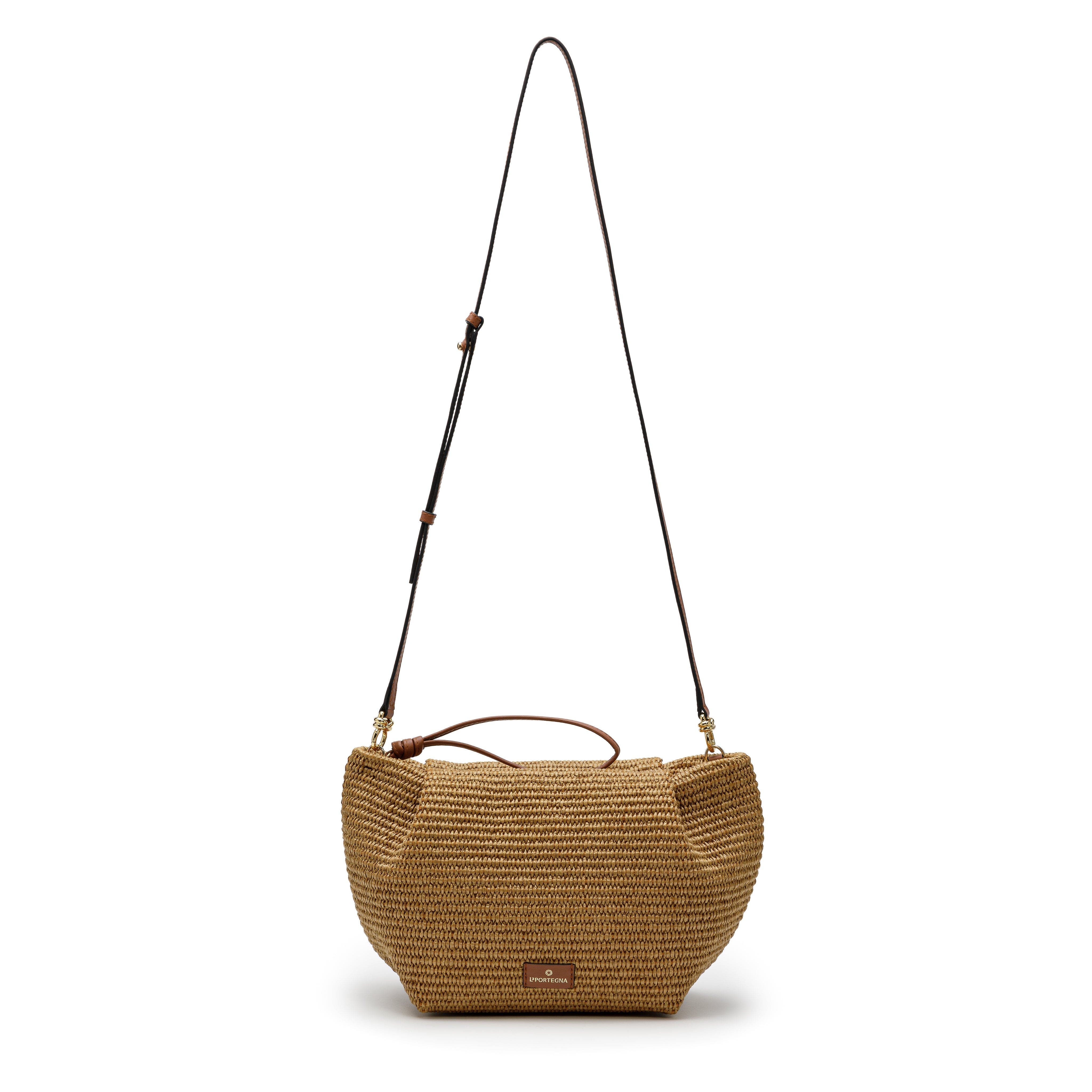 Marta Jute Clutch Bag With Shoulder Strap, Alternate, color, Light Brown