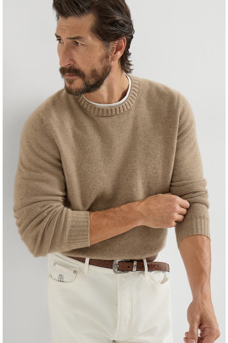 Cashmere sweater, Alternate, color, Light Brown