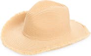 Melrose and Market Fringe Woven Cowboy Hat