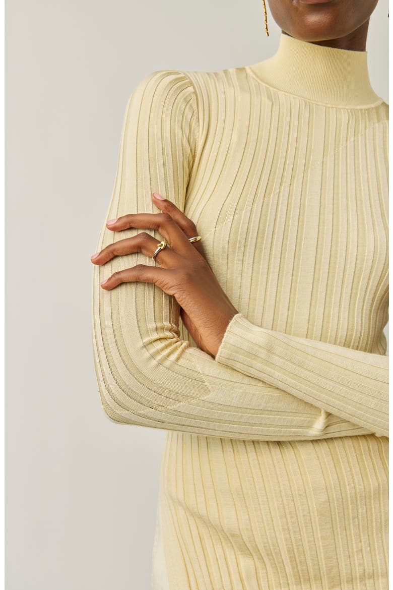 x Lucy Williams Knot Stacking Ring, Alternate, color, GOLD VERMIL/STERLING SILVER